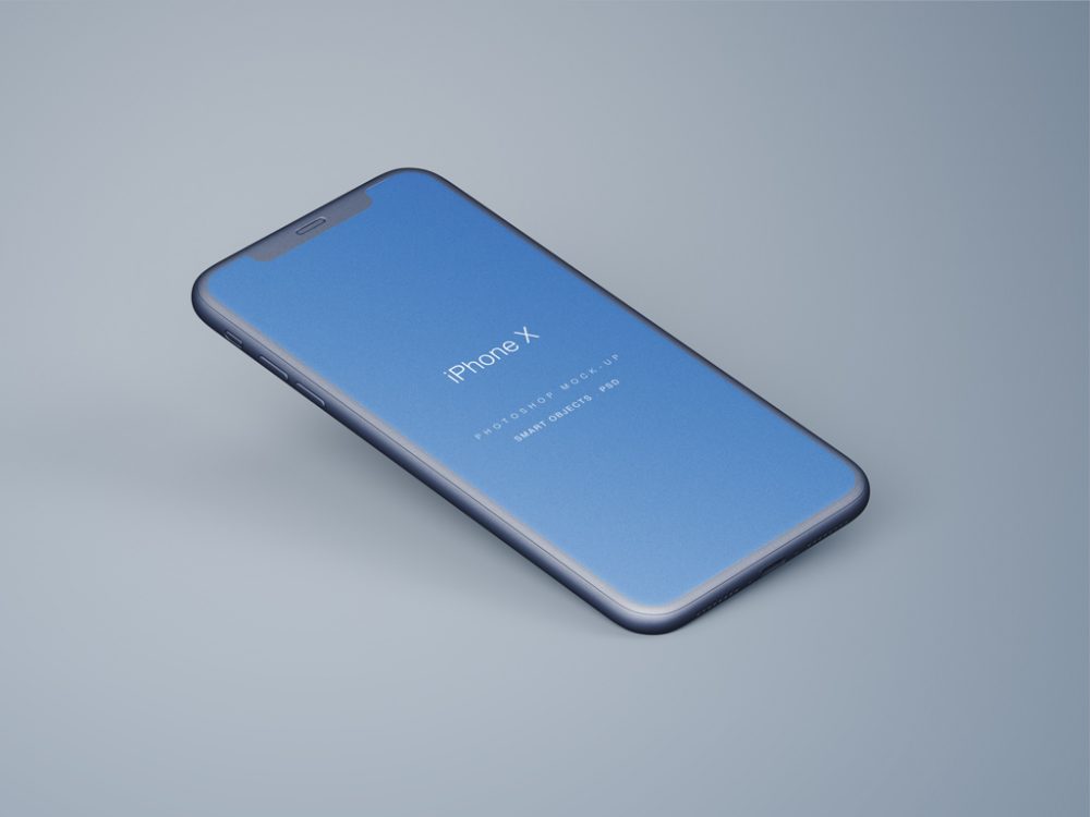 Download Perspective iPhone X free PSD | Mockup+