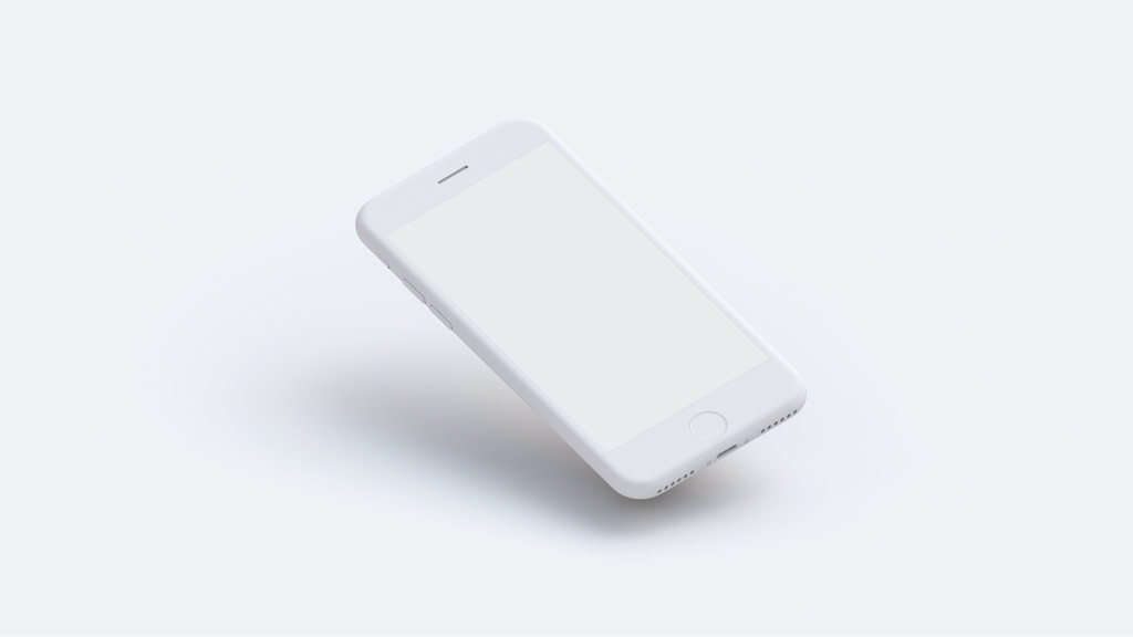 Download Set of white Clay iPhone free PDS | Mockup+
