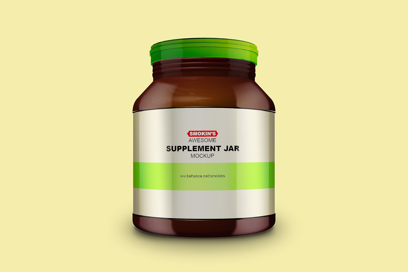 Download Supplement Jar free PSD Mockup | Mockup+