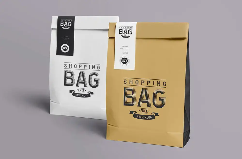 Download Paper Bag Mockup Free Branding Collection Mockup