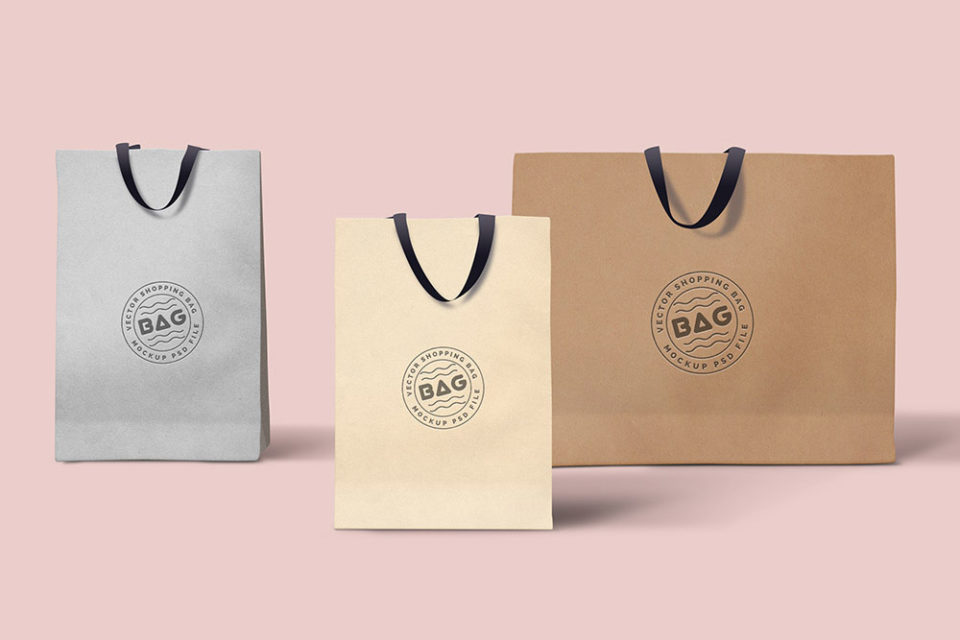 Download Paper Bag Mockup Free Branding Collection | Mockup+