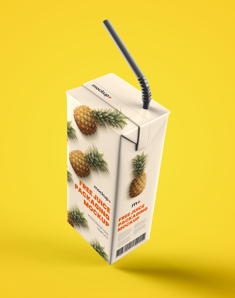 Download Juice Carton Packaging Box Free Mockup | Mockup+