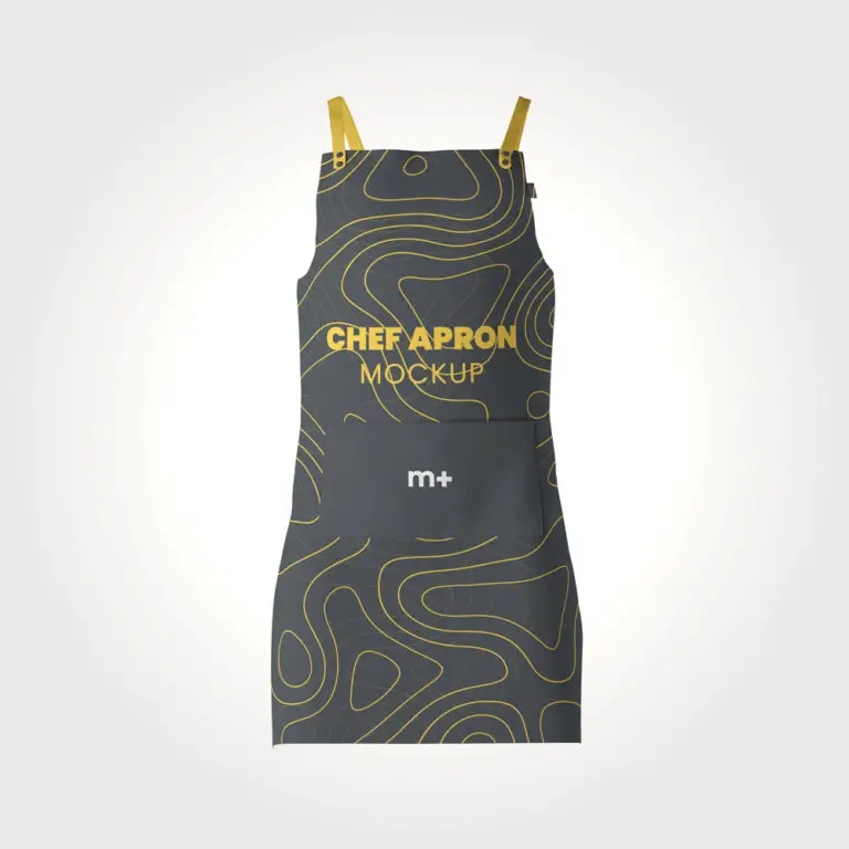 Download Free Chef Kitchen Apron Mockup | Mockup+