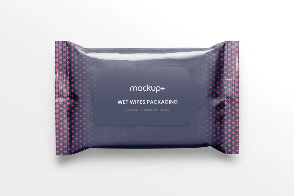 Wet Wipes Packaging Mockup Free PSD | Mockup+