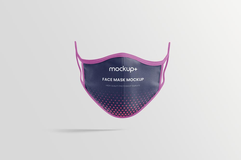 Download Fabric Face Mask Mockup Free PSD | Mockup+